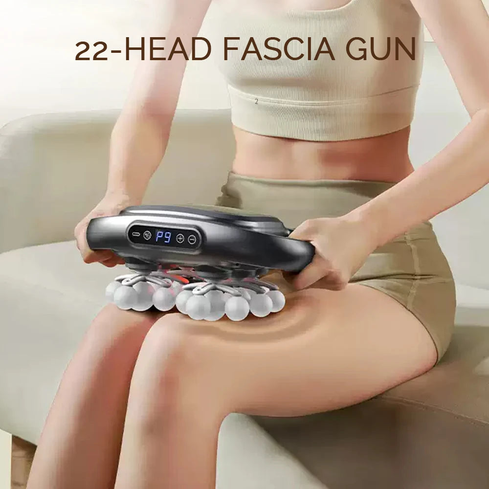 16-Head Fascia High-Frequency Vibration Body Massager For Back, Waist, Neck, and Shoulders