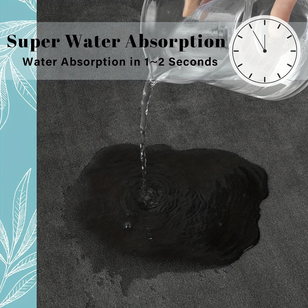Thickened Bathroom Quick Absorbent Non-Slip And Dirt Resistant Mat