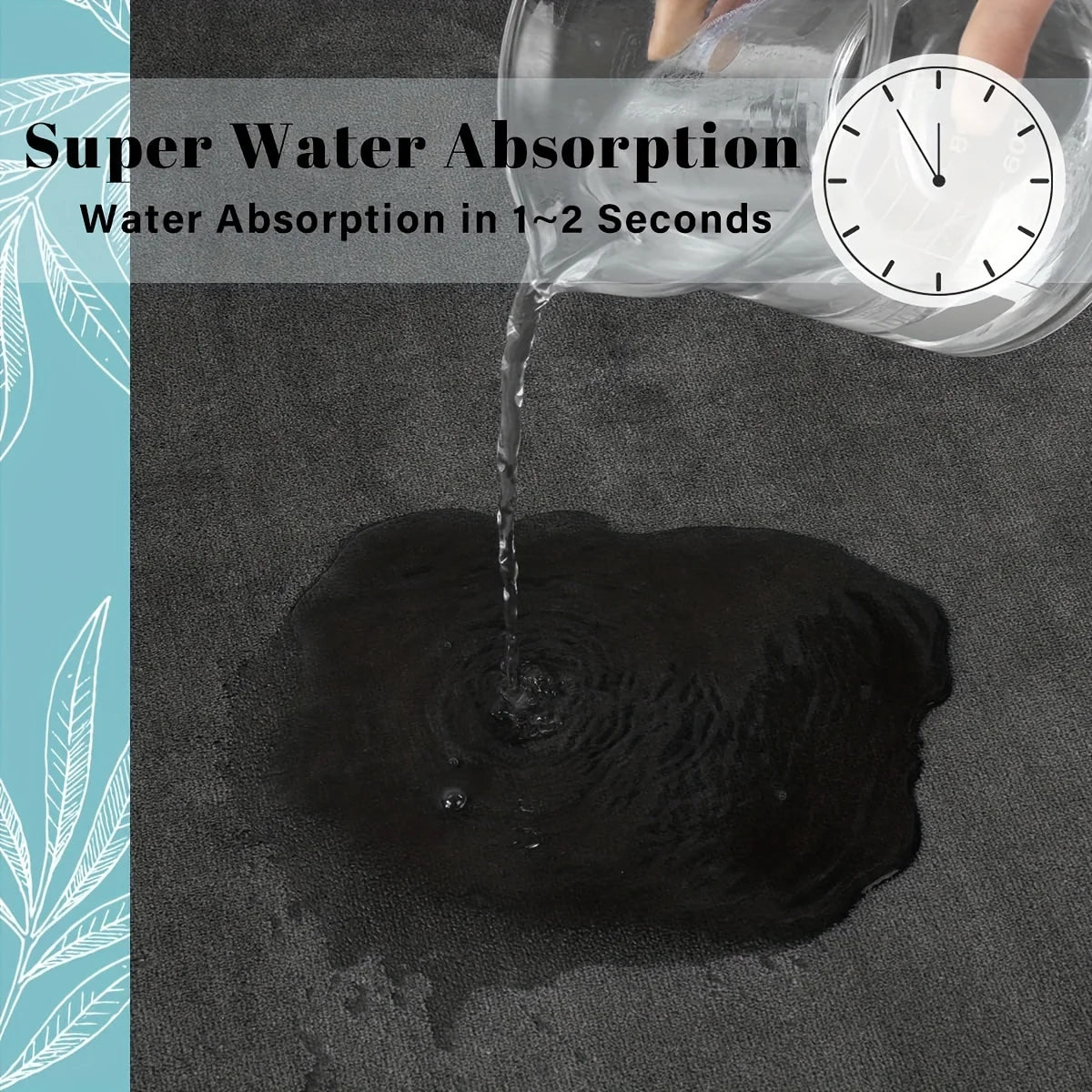 Thickened Bathroom Quick Absorbent Non-Slip And Dirt Resistant Mat