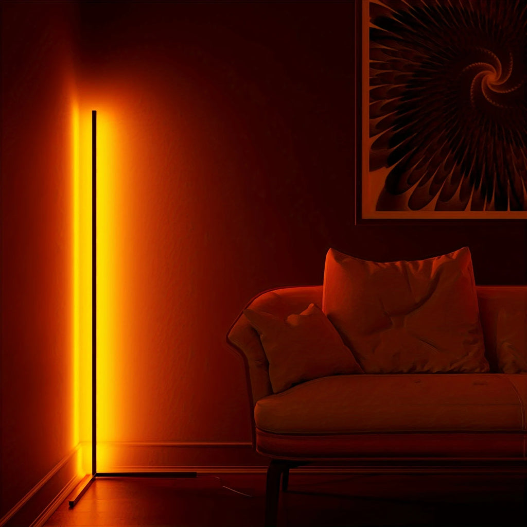 60-Inch Red Green & Blue LED Corner Floor Lamp For Multiple Rooms