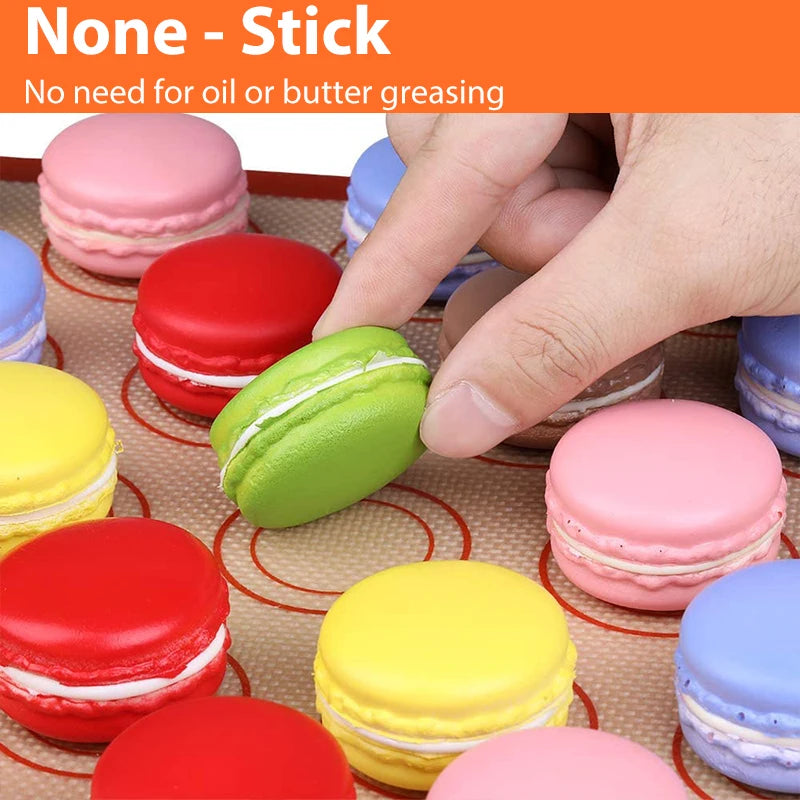 1PC Silicone Baking Mat for Oven, Reusable Non Stick Heat Resistant Bakeware Liner