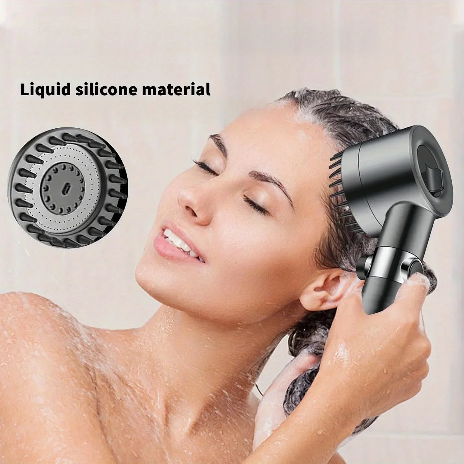 Turbo Charged Multiple Spray Modes Handheld Filter Shower Head With On/Off Switch