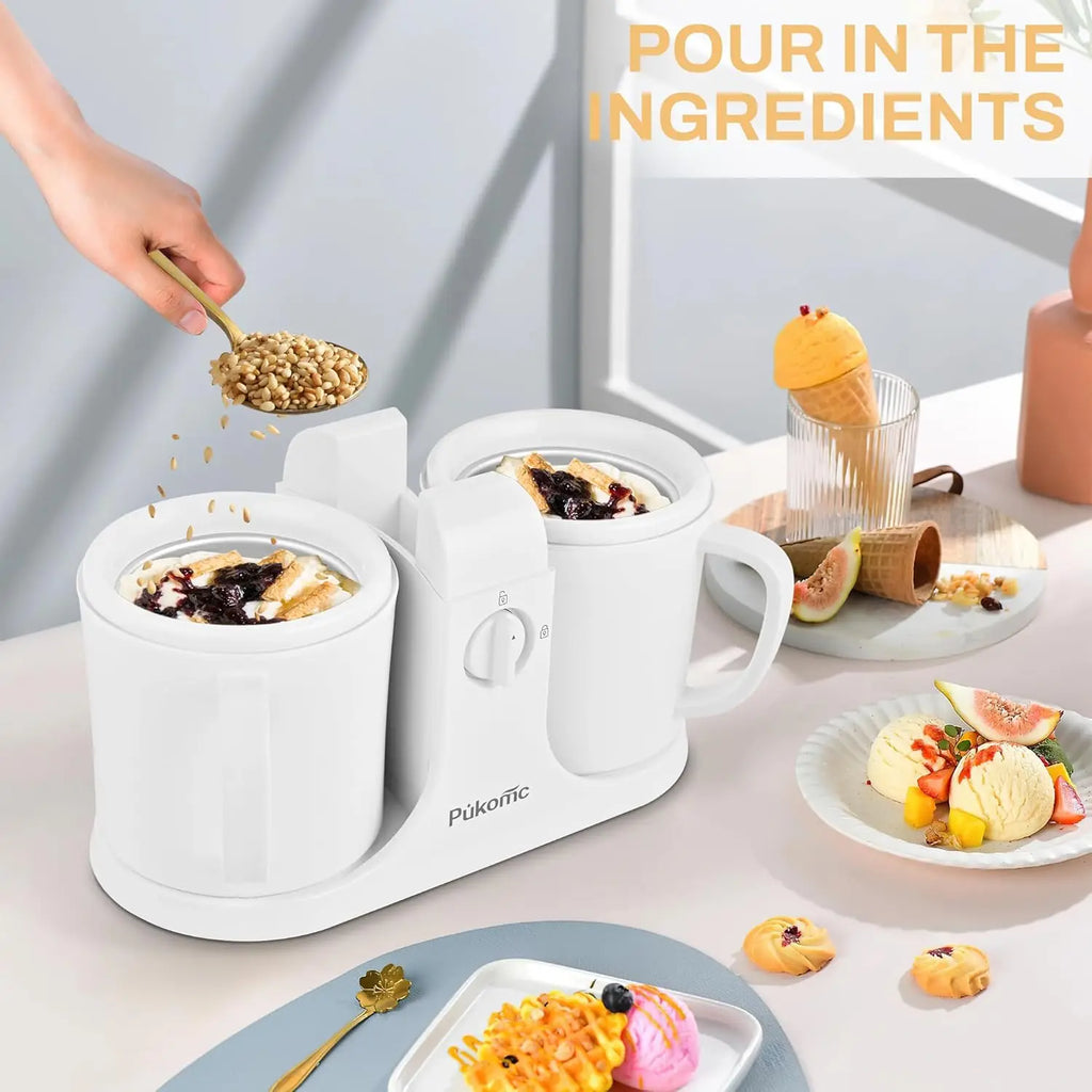 Two Bowl Home Ice Cream Maker