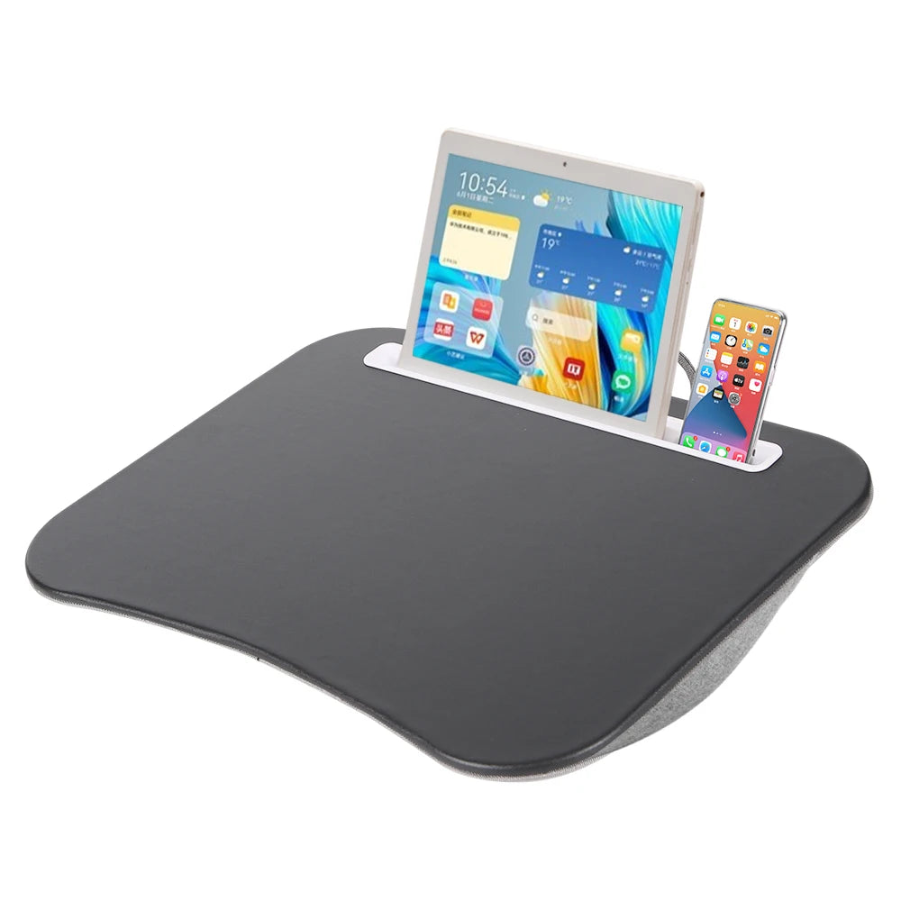 Multifunctional Laptop Desk With Foam Particle Filled Cushion & Hard Mouse Pad