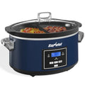 6QT Programmable Slow Cooker Multi-Cooker & Food Warmer with 2 in 1 Silicone Liners  Digital Timer 3 Adjustable Temps