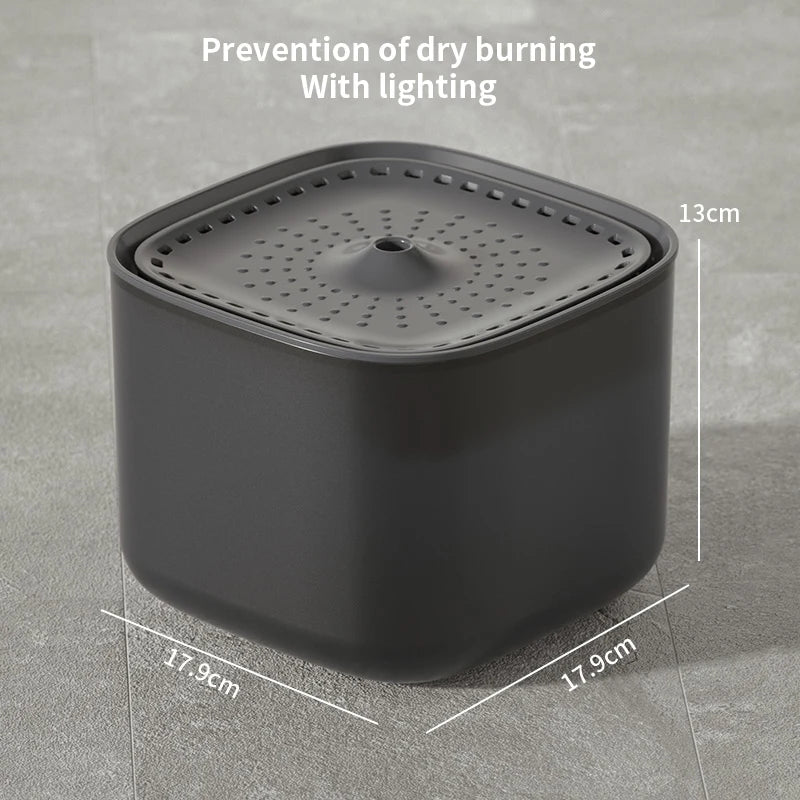 3L Auto Recirculate Cat Water Drinking Fountain With Large Capacity Filtering USB Electric Mute