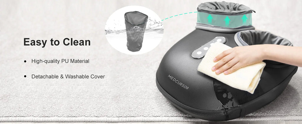 Electric Fully Wrapped Foot Massager Machine with Heat Roller Muscle Relaxation