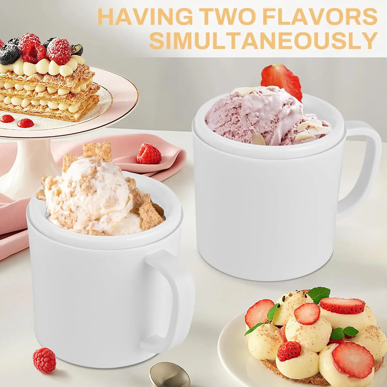 Two Bowl Home Ice Cream Maker