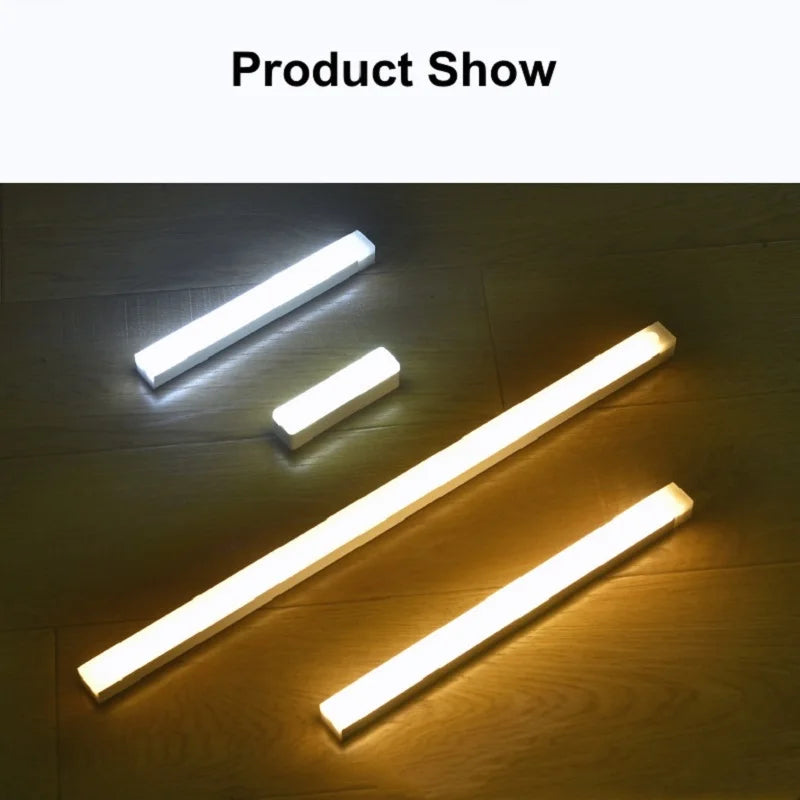 Rechargeable Magnetic Motion Sensor LED Bar Light Induction Portable Cordless Night Light