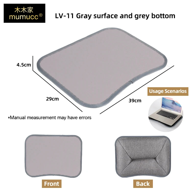 Multifunctional Laptop Desk With Foam Particle Filled Cushion & Hard Mouse Pad