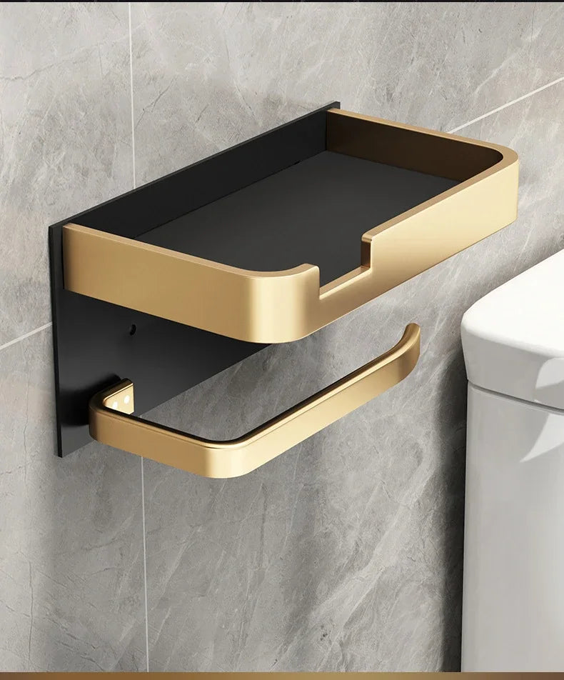 Shelf Accessories Wall Mount & Toilet Paper Holder