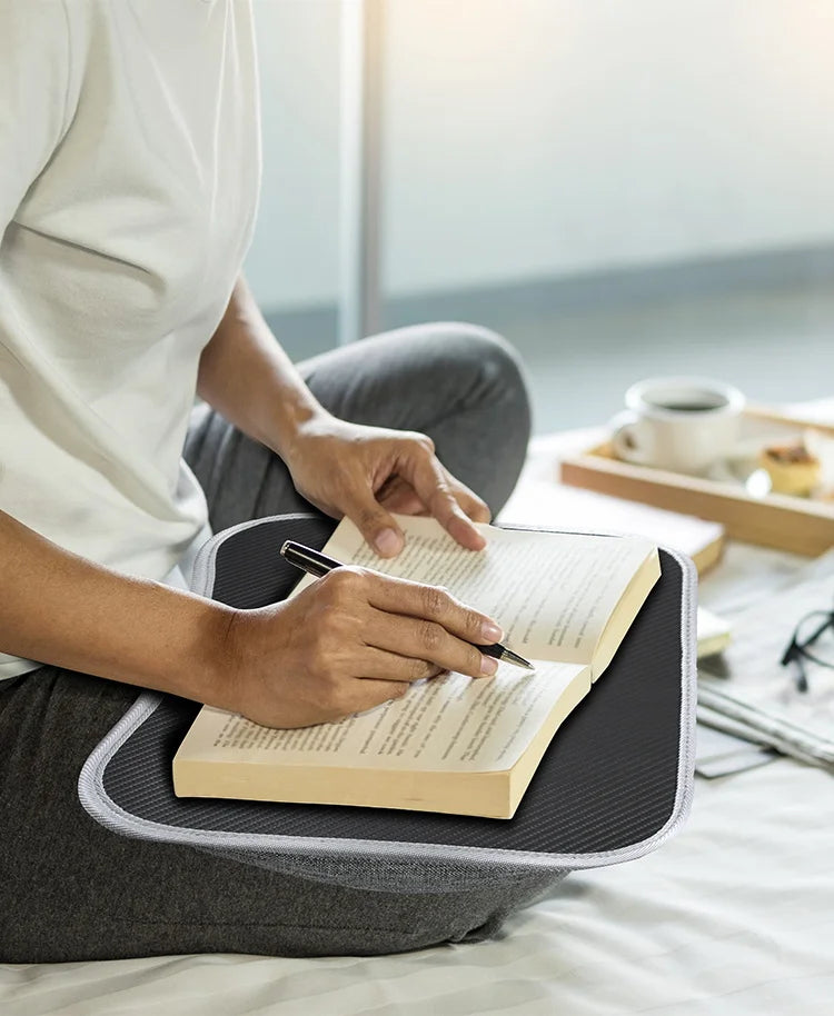 Multifunctional Laptop Desk With Foam Particle Filled Cushion & Hard Mouse Pad