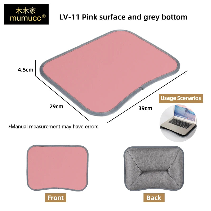 Multifunctional Laptop Desk With Foam Particle Filled Cushion & Hard Mouse Pad