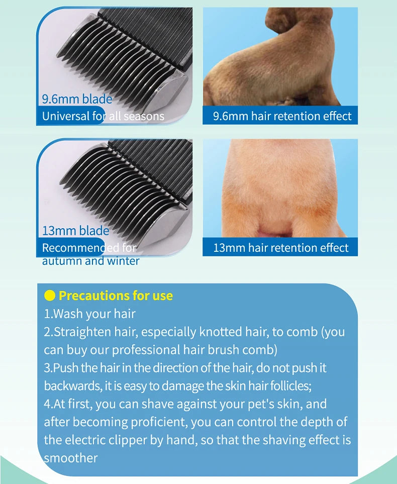 Professional LCD Screen Dog and Cat Electrical Grooming Clippers and Trimmers With Rechargeable Haircut Machine