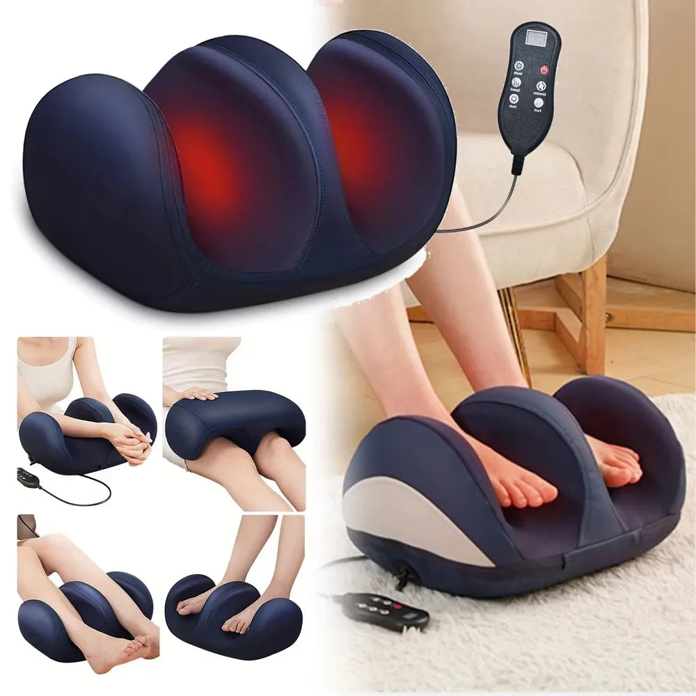 Electric Heated Roller Foot Calf & Leg Massager