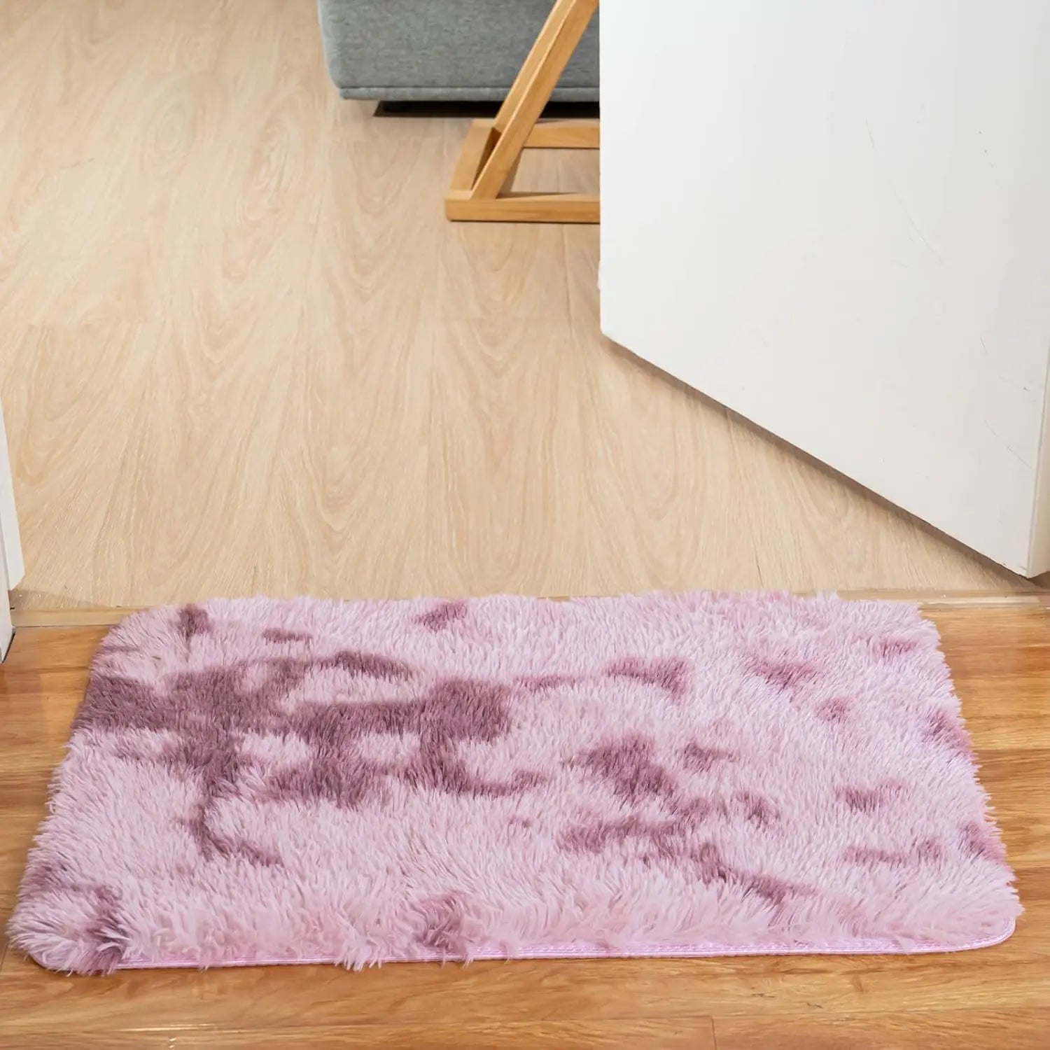 Silk Wool Rugs Multi-Room Tie-Dye Non-Slip Washable Carpet Mats