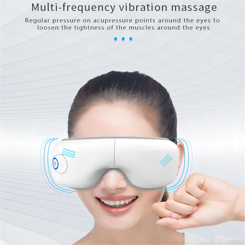 Folding Eye Massager Eye Mask with Heat and Bluetooth Music Airbag