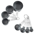 8pcs Stackable Nesting Measuring Cups & Spoons Set With Stainless Steel Handle