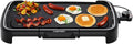 Electric Griddle with Removable Temperature Control, Nonstick 10 x 20 Inch Flat Top Grill, Slide Out Drip Tray,