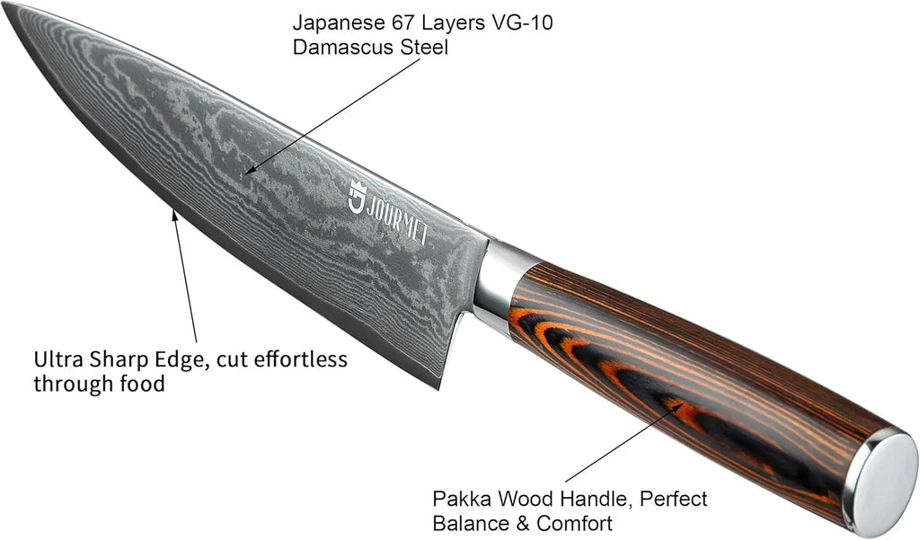 8 inch High Quality Chef Knife With Wood Handle
