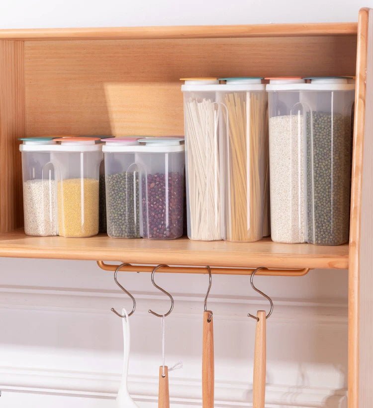 Kitchen Food Storage Box Plastic 4 grids Sealed Food Container Moisture-proof - Lovies Kitchenwares
