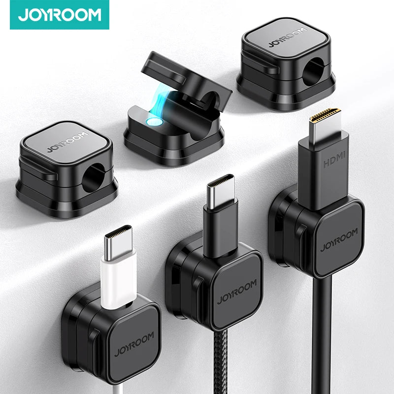 Smooth Adjustable Magnetic Cable Clips for Cord Holder and Wire Cable Keeper Organizer