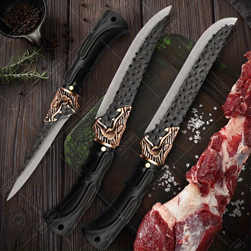 8PCS Stainless Steel Forged Professional Kitchen Chef Knife Set