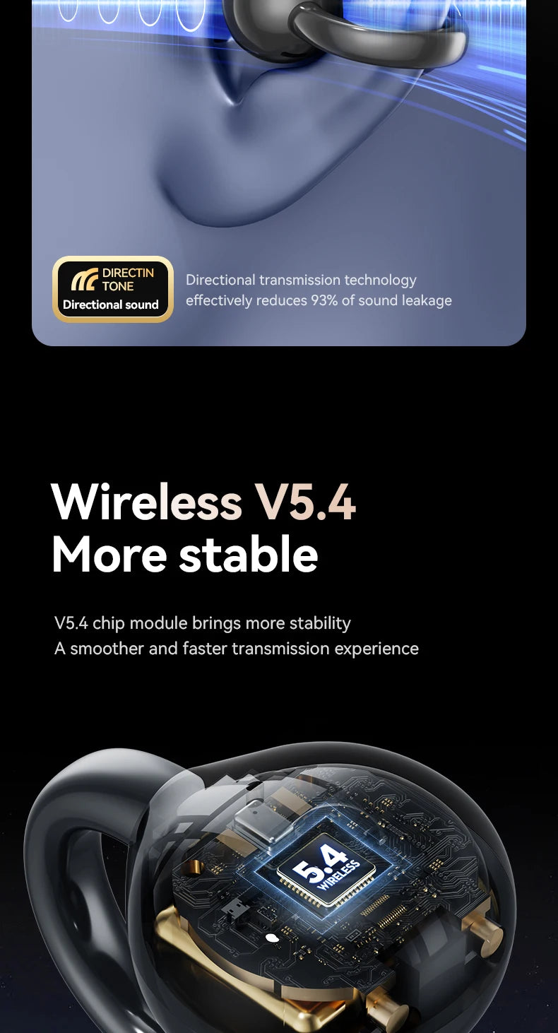 Touch Screen Wireless Bluetooth Earphone 144 Languages Real-Time Translation Headphones HiFi Audio Earbuds