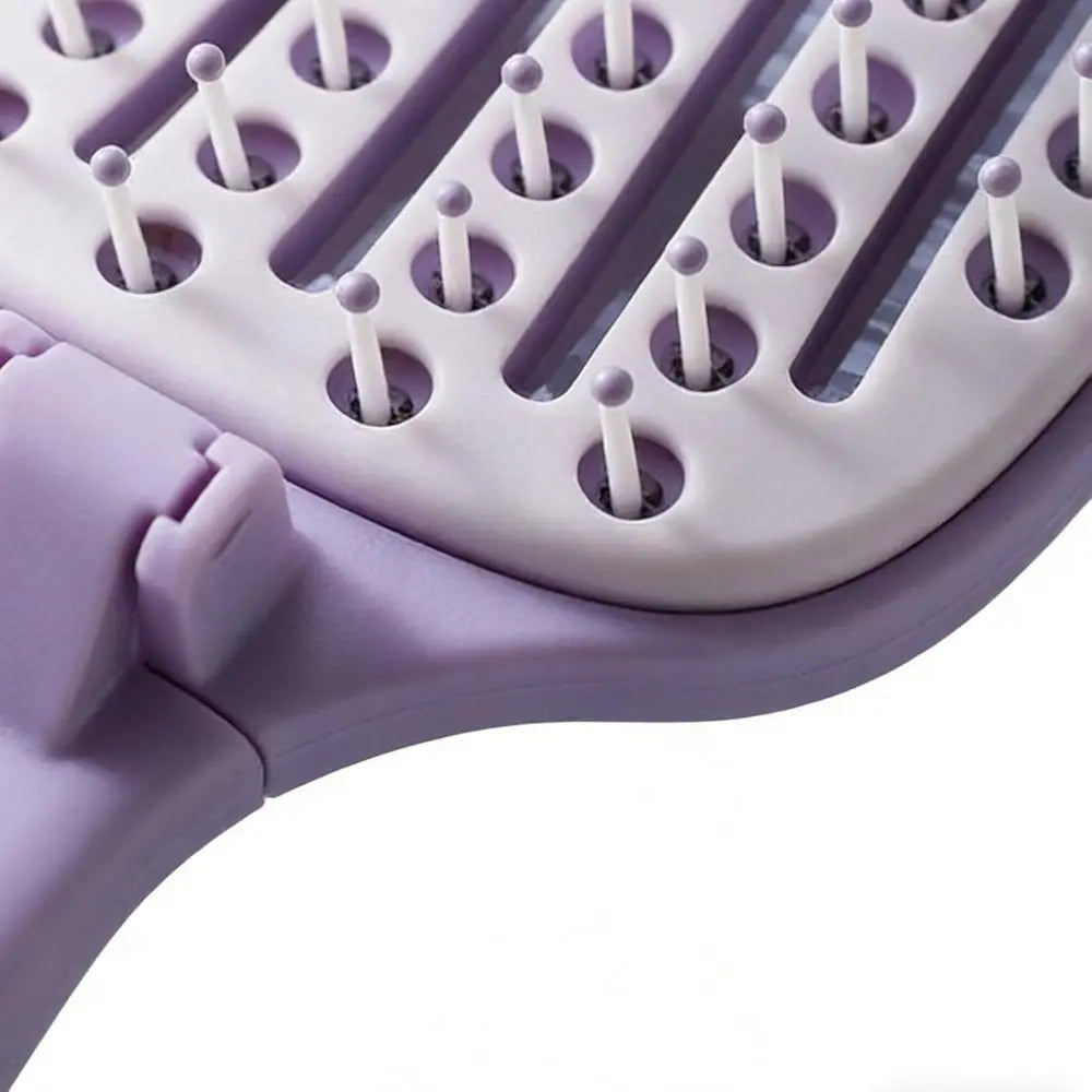 New Foldable Scalp Massaging Self-cleaning Portable Hair Brush
