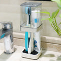 Toothbrush & Toothpaste Holder With Cup/Cover