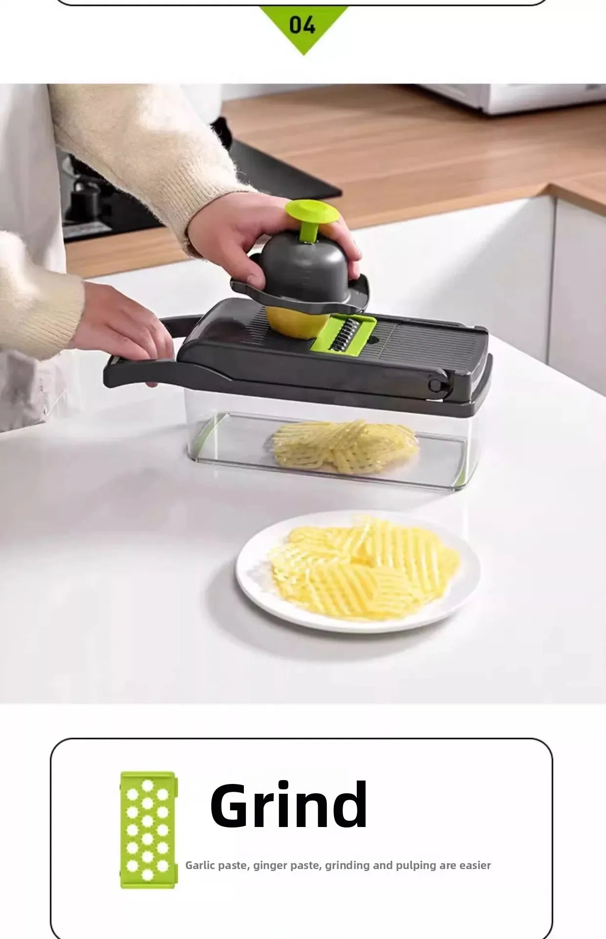 2026 Hot Selling Item 16 in 1 Handheld Slicers Dicers Graters, Multifunctional Vegetable Chopper - Lovies Kitchenwares