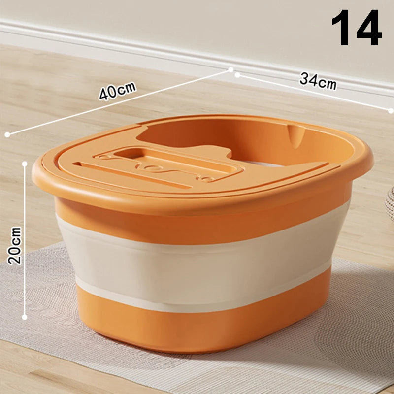 1Pcs Portable Foldable Home Foot Bath Bucket/Basin Massager & Soak Foot Tub