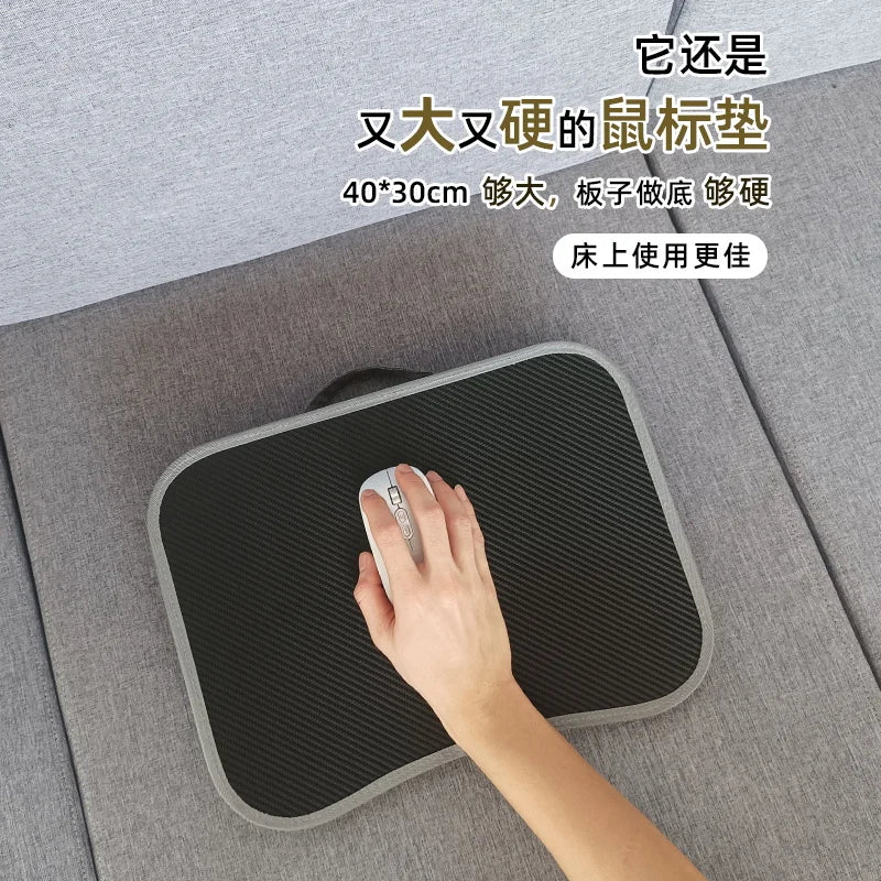 Multifunctional Laptop Desk With Foam Particle Filled Cushion & Hard Mouse Pad