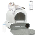 2.4G WiFi Smart Cat Toilet App Control & Automatic Self Cleaning Cat Litter Box With Trash Bag