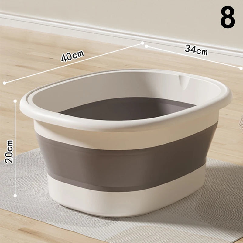 1Pcs Portable Foldable Home Foot Bath Bucket/Basin Massager & Soak Foot Tub