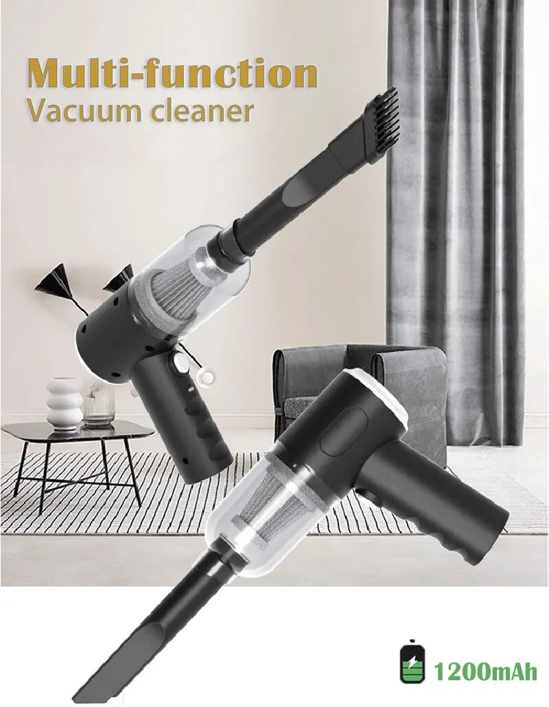 9000Pa Wireless Car & Home Vacuum Cleaner USB Charging 1200mAh Portable