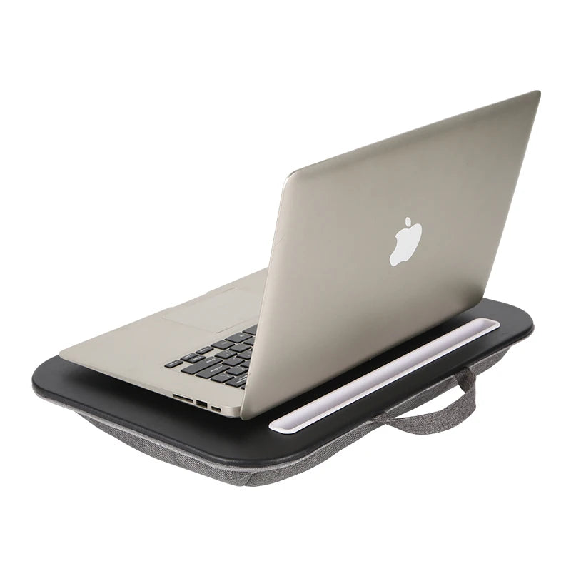 Multifunctional Laptop Desk With Foam Particle Filled Cushion & Hard Mouse Pad