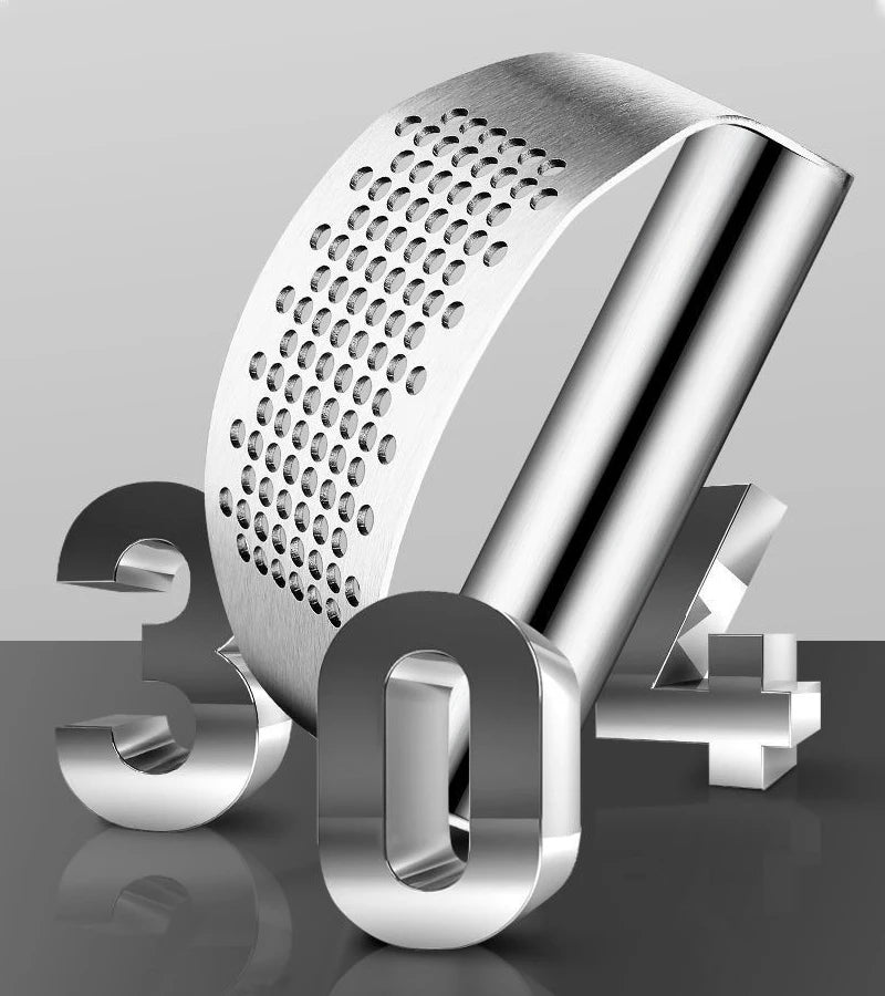 Upgraded Stainless Steel Garlic Press Squeezer & Ginger Rocker