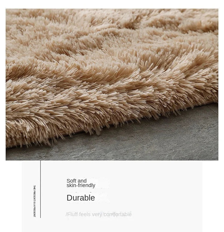 Tie-Dye Plush Carpet Non-Slip Multi-Room Decoration Soft Fluffy Home Mat