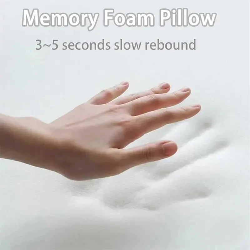 Upgraded Memory Foam Sleep Apnea Cervical Pillow for Side Back & Stomach Sleepers Gray