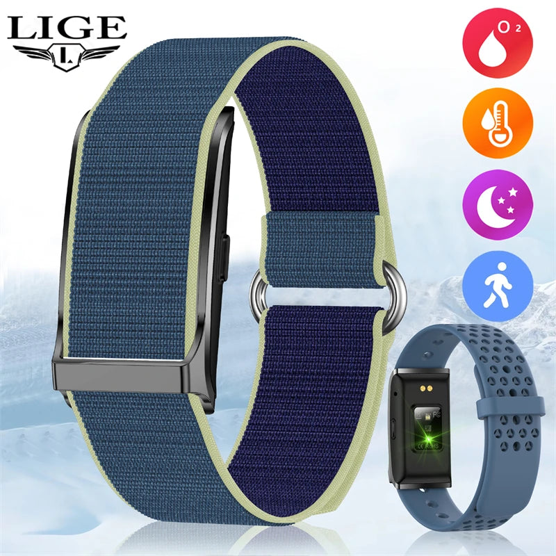 Sport Fitness Tracker Smart Bracelet Heart Rate Blood Pressure Monitor & Smartwatch Band