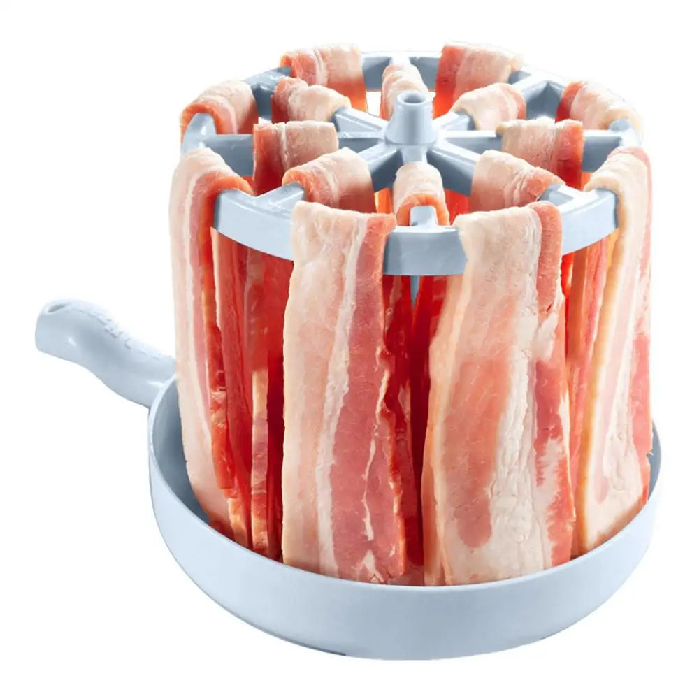 Microwave Bacon Cooker Dish With Bacon Grease Catcher Tray