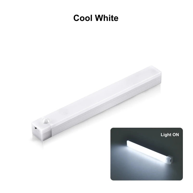 Rechargeable Magnetic Motion Sensor LED Bar Light Induction Portable Cordless Night Light