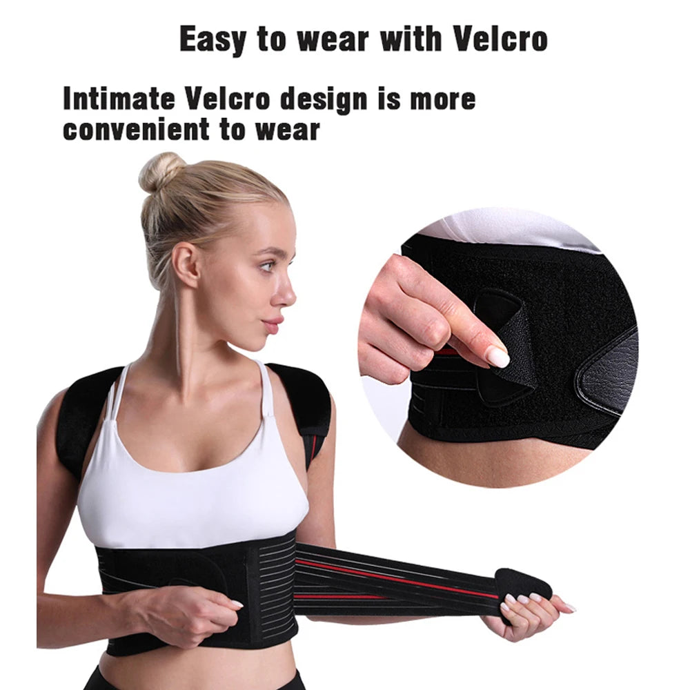 Adjustable Posture Corrector For Back & Shoulder Support Brace