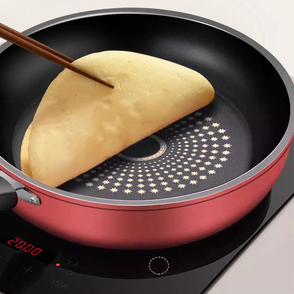 Nonstick Frying Pan Cast Iron Skillet Dishwasher Safe Compatible with Induction Gas Stovetop for Multiple Cooking
