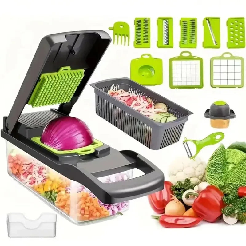 Multi-Functional Kitchen Vegetable Cutter, Dicer, Slicer, Grater, Magic Tool