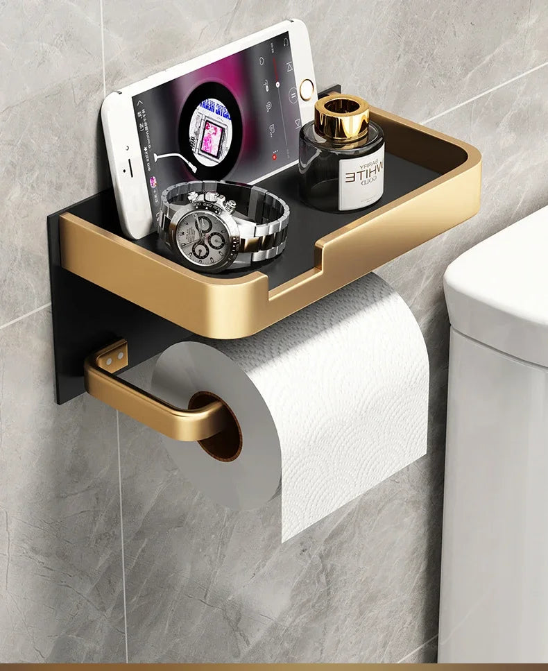 Shelf Accessories Wall Mount & Toilet Paper Holder