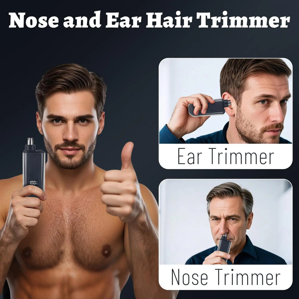 USB Charging Portable Electric Nose and Ear Hair Trimmer With Quick Charging