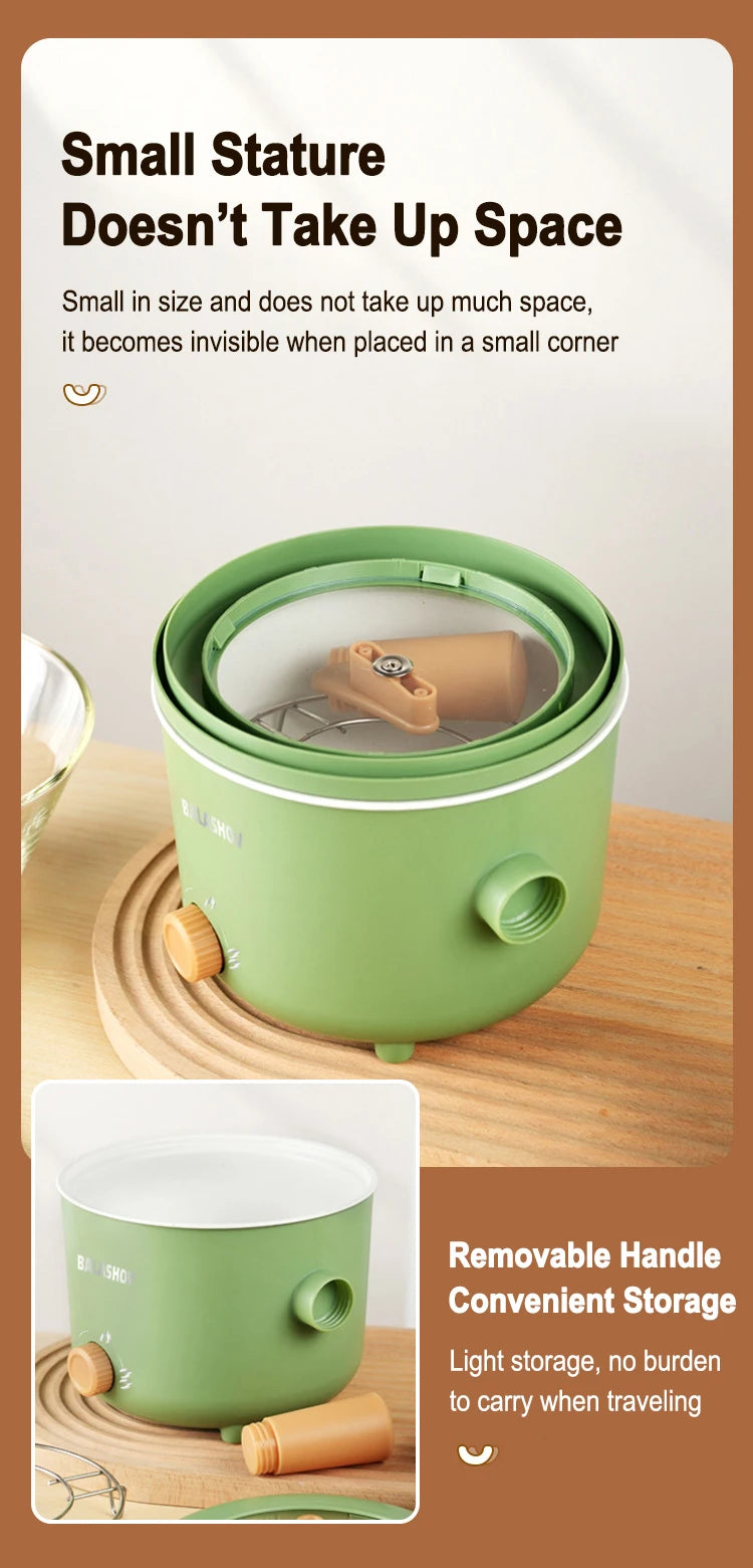 Electric Double Layer Hot Pot Cooker. Soup Heater Multifunctional Cooker