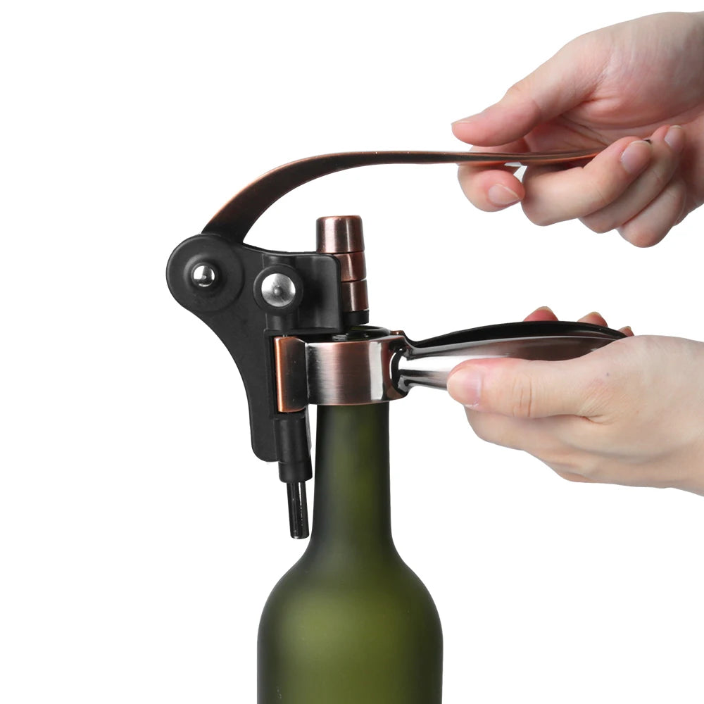 Kitchen Tools Zinc Alloy Rabbit-Shaped Bar Lever Corkscrew Wine Opener Bottle Opener